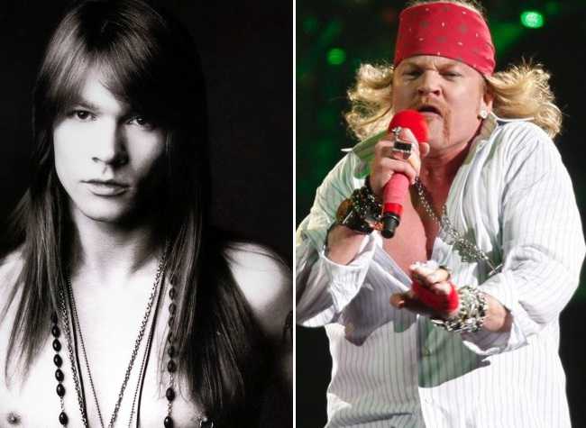 axl rose then and now