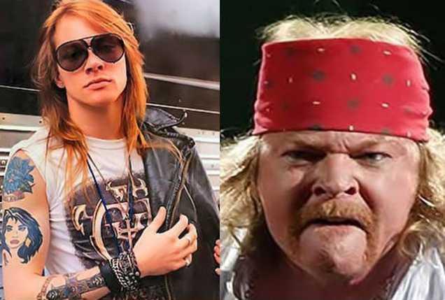 axl rose then and now