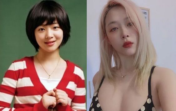 Sulli Then And Now