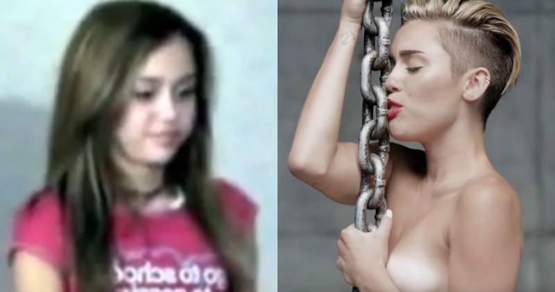 Miley Cyrus Then And Now