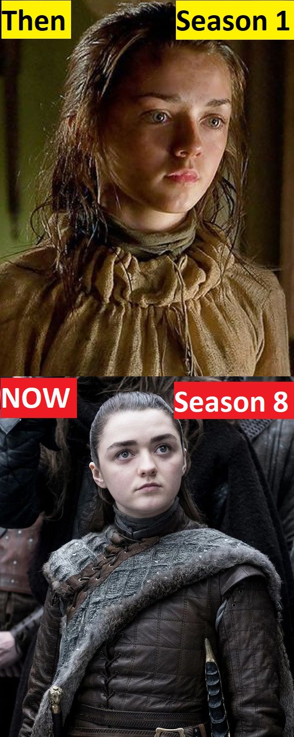 Arya Stark Season 1 vs Season 8