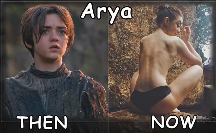 Arya Stark Then And Now