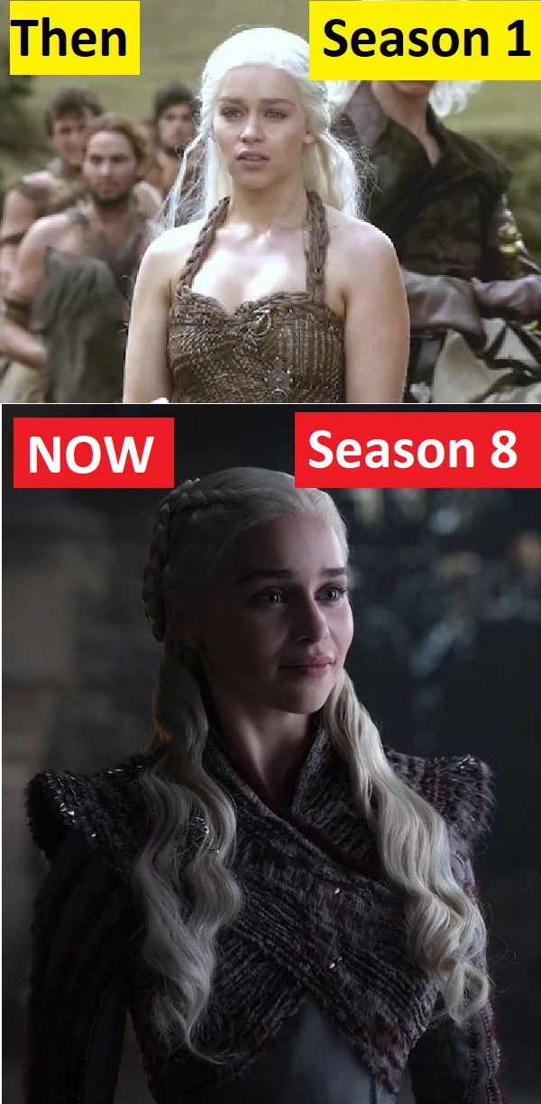 Daenerys Targaryen Season 1 vs Season 8