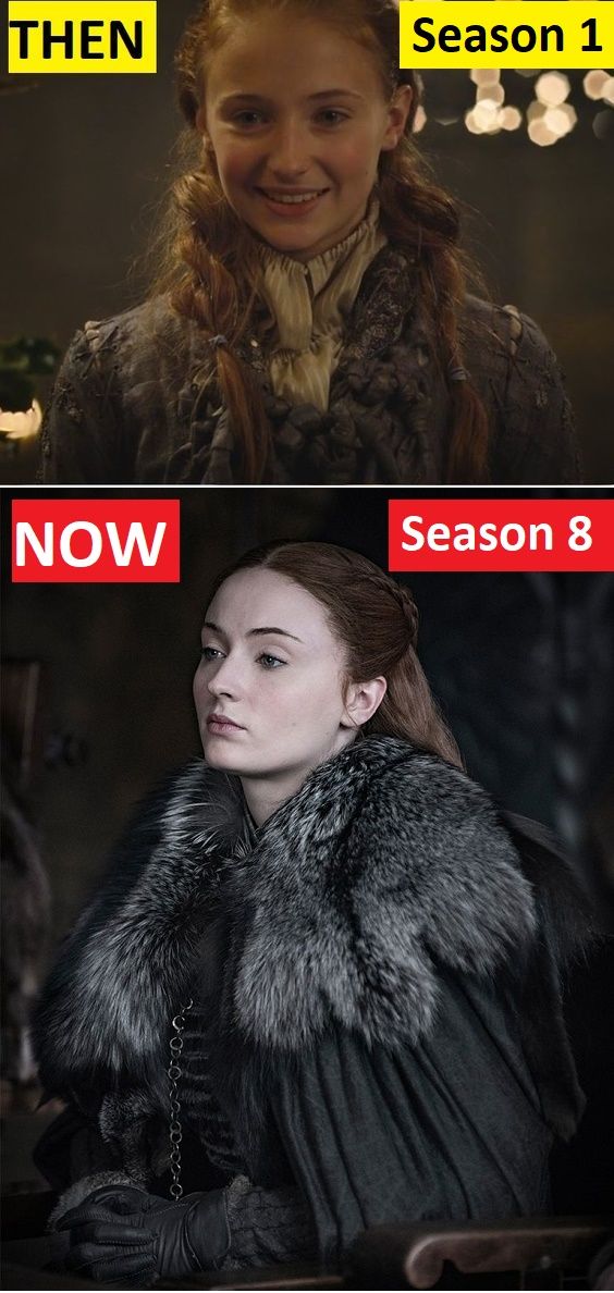 Sansa Stark Season 1 Vs Season 8