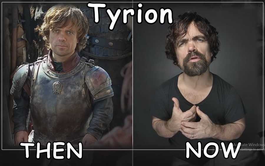 Tyrion Then And Now