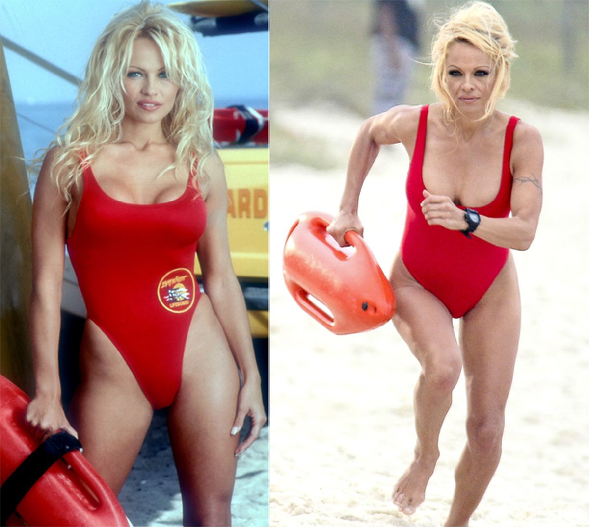 Pamela Anderson Then And Now