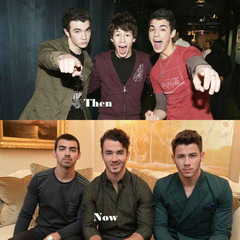 Jonas Brothers Then And Now