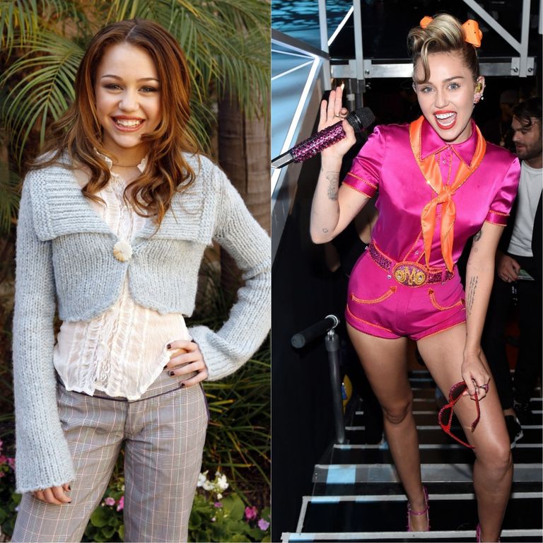 Miley Cyrus Then And Now