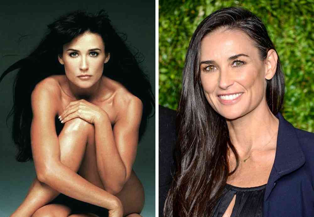 Demi Moore Then And Now