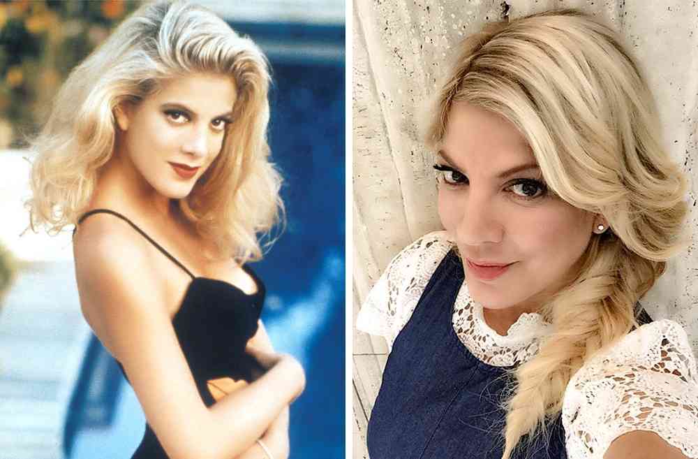 Tori Spelling Then And Now