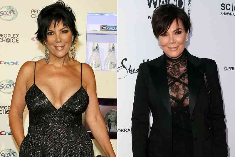kris jenner then and now