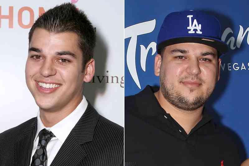 rob kardashian then and now