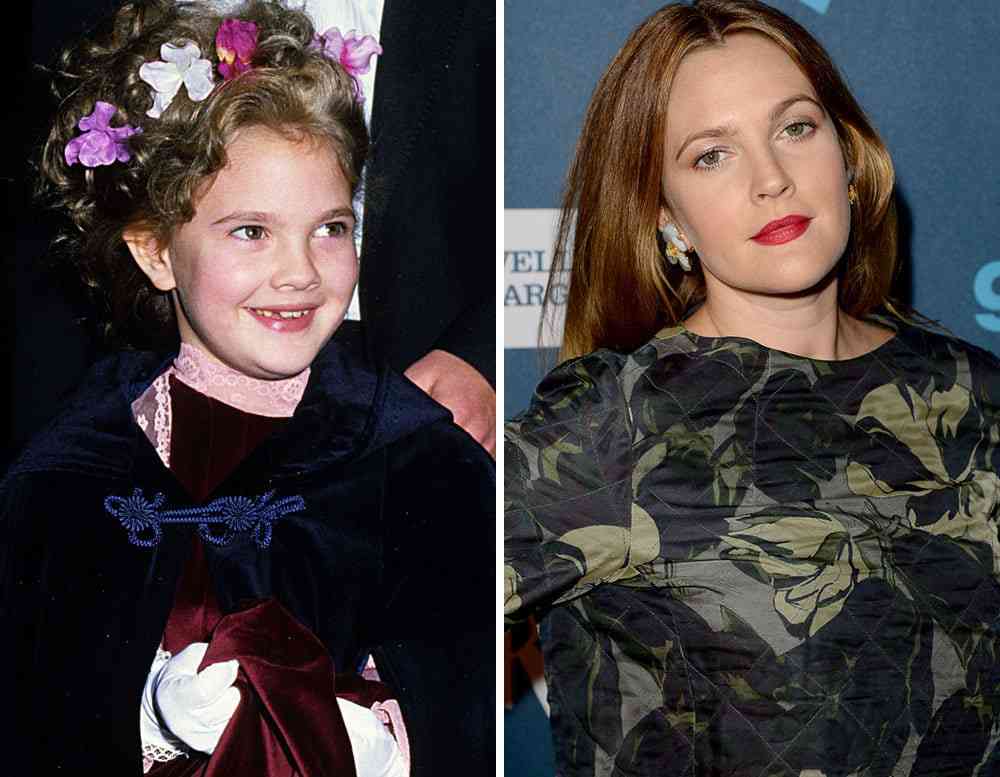 Drew Barrymore Then And Now