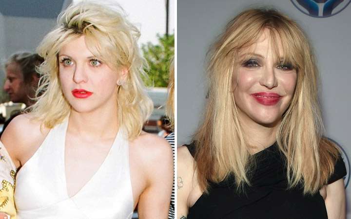 Courtney Love Then And Now