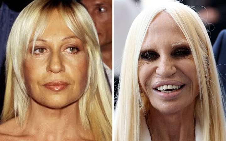 Donatella Versace Then And Now