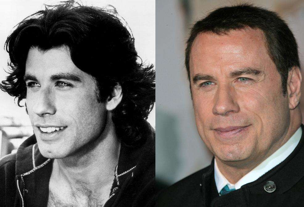 John Travolta Then And Now