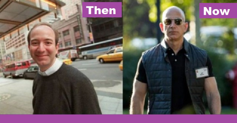 Jeff Bezos Then And Now