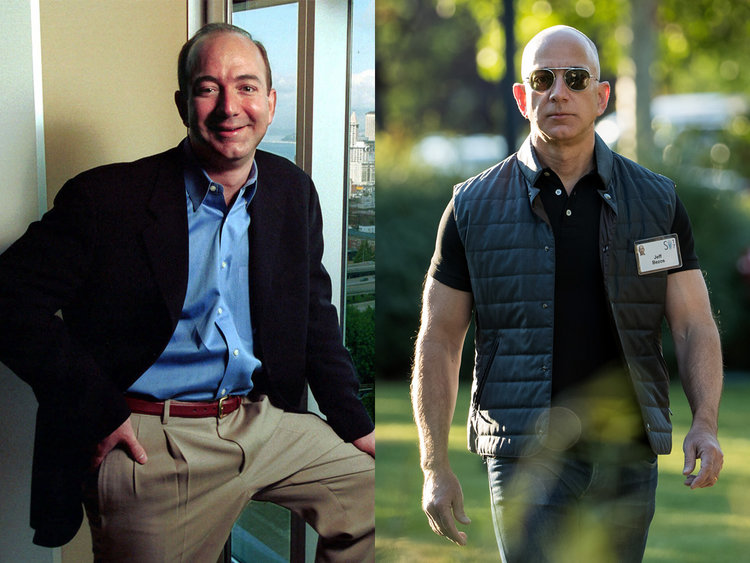 Jeff Bezos Then And Now