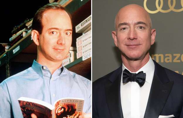 Jeff Bezos Then And Now