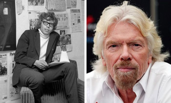 Richard Branson Then And Now