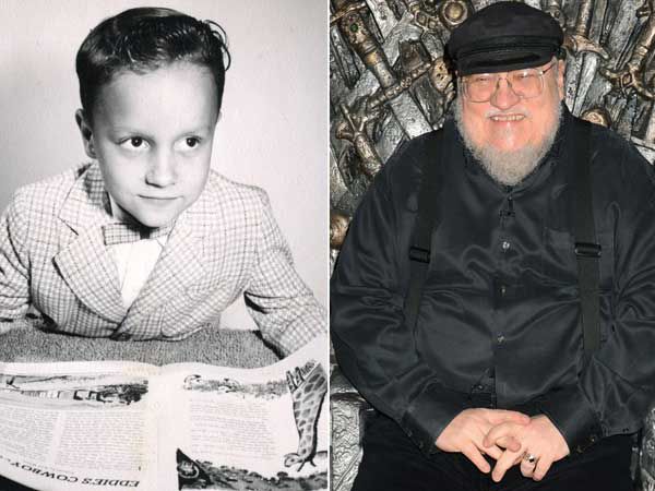 George R R Martin Childhood Vs Now