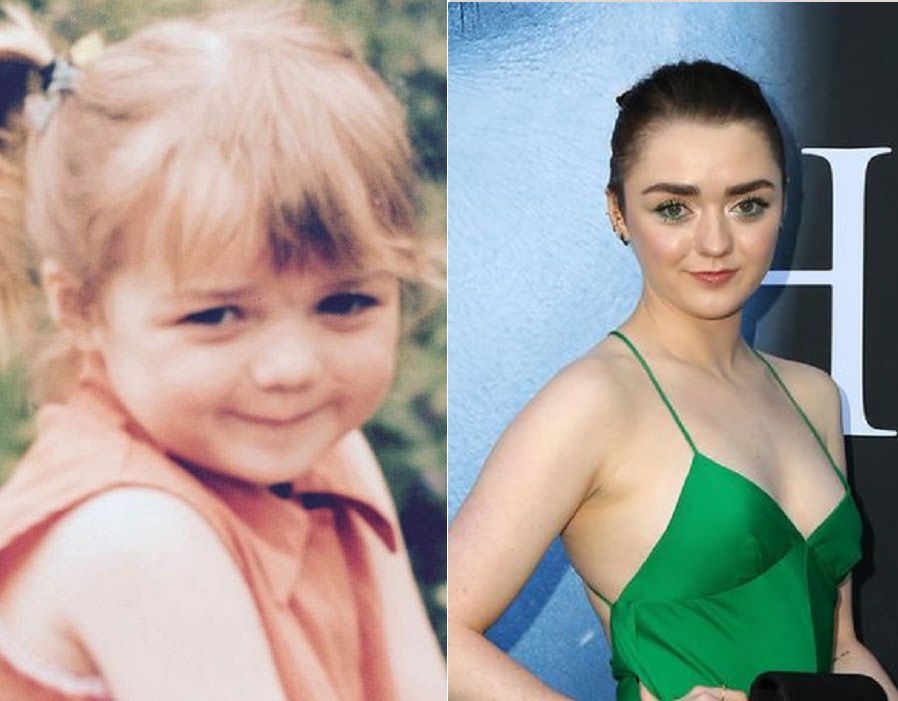 Maisie Williams Childhood Vs Now