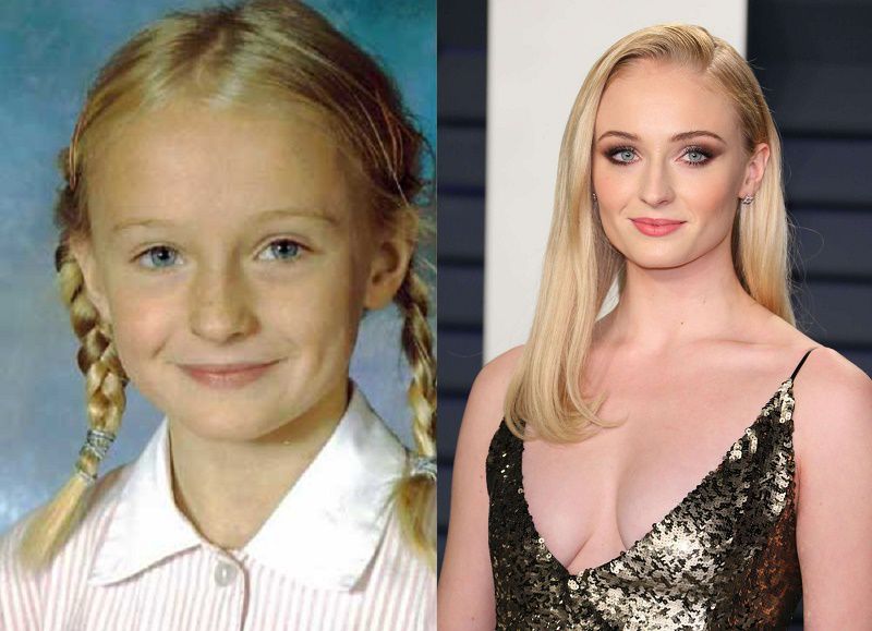 Sophie Turner Childhood Vs Now