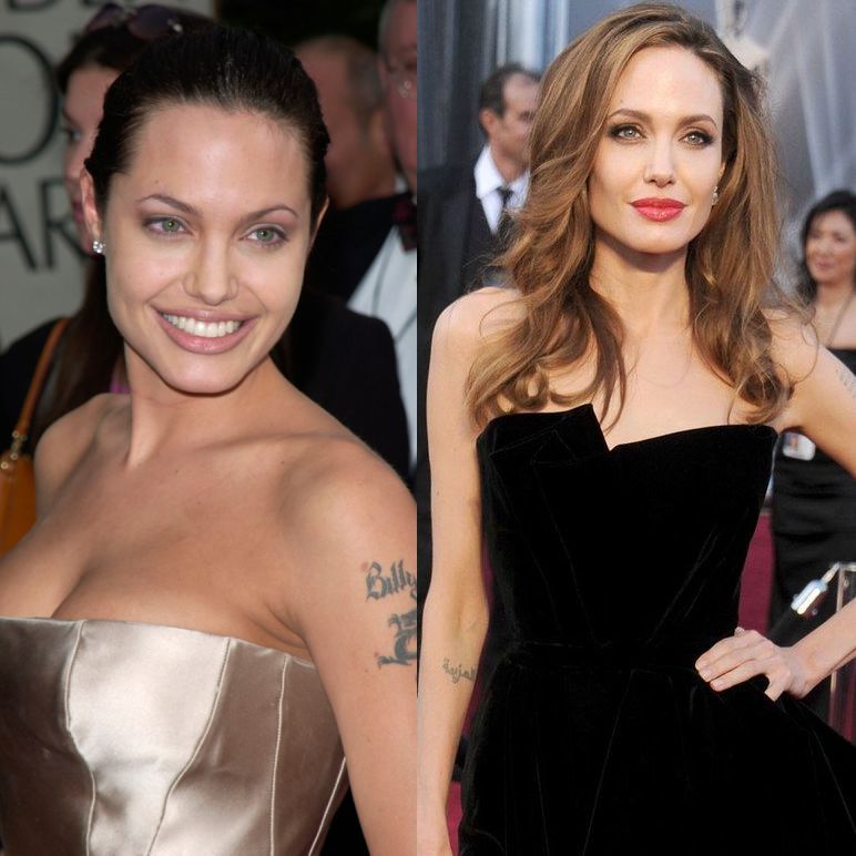 Angelina Jolie Then And Now