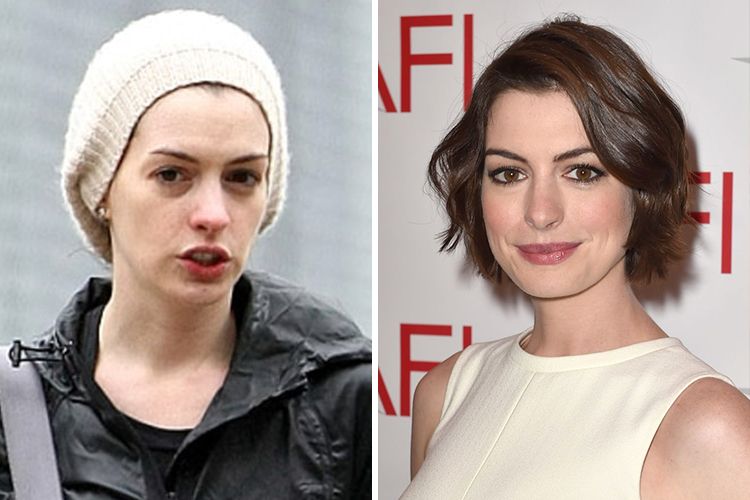 Anne Hathaway Without Makeup
