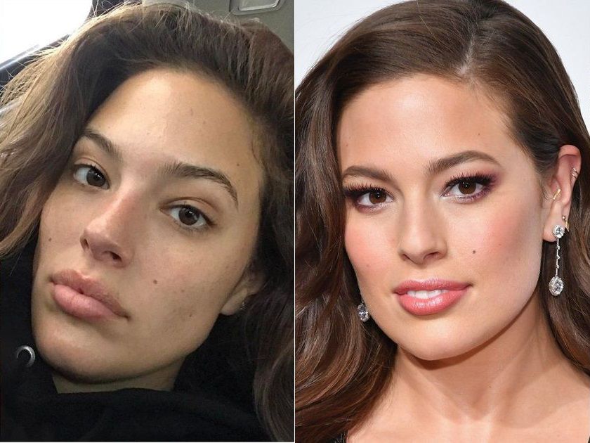 Ashley Graham without makeup