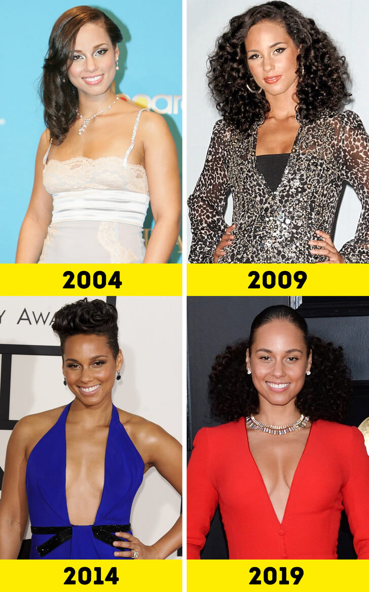 Alicia Keys Then And Now