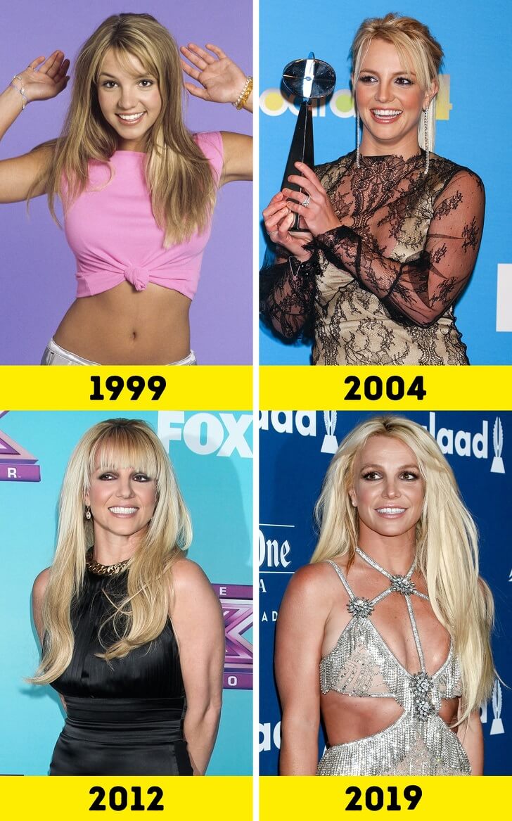 Britney Spears Then And Now