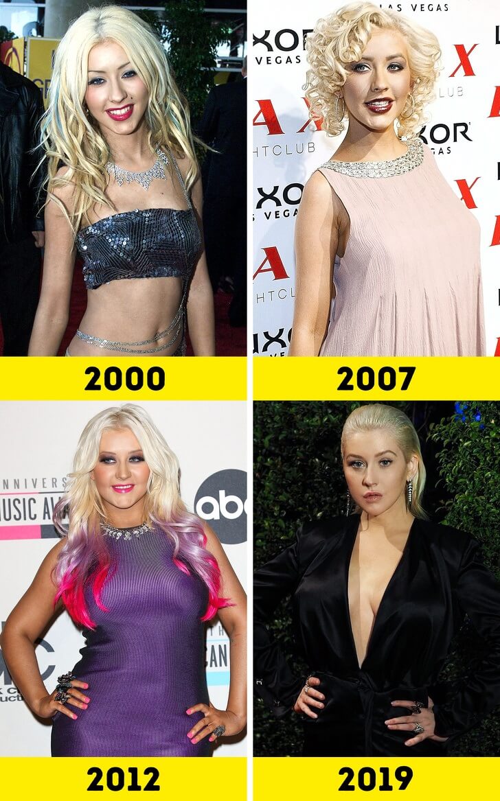 Christina Aguilera Then And Now