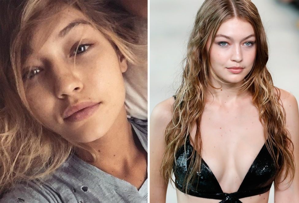 Gigi Hadid without makeup