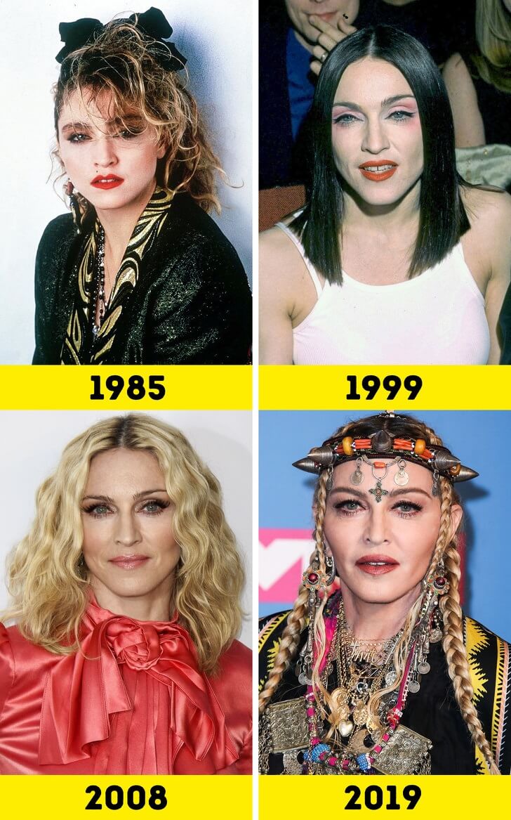 Madonna Then And Now