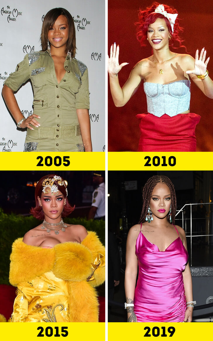 Rihanna Then And Now