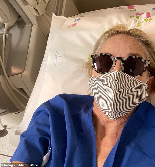 Sharon Stone Shared a Photo from a Hospital Bed