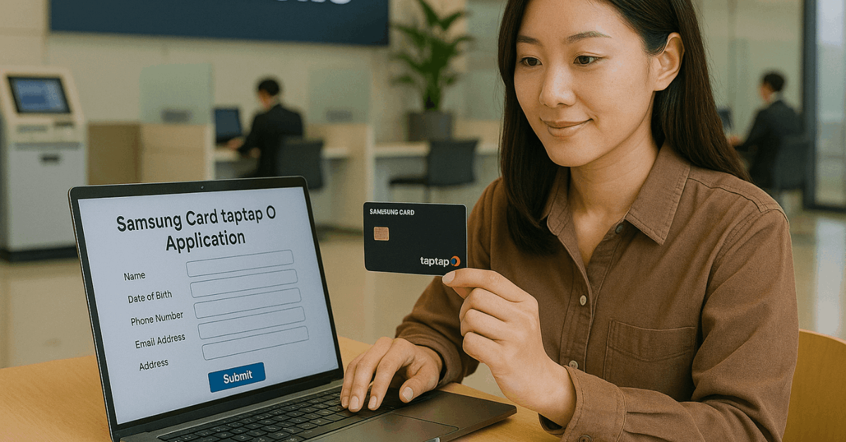 Step-by-Step Guide to Applying for Samsung Card taptap O in Korea